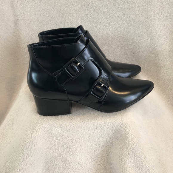 Patent Leather Buckle Booties! - Picture 3 of 6